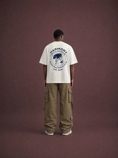 Camiseta Harmony Globe - White/Blue