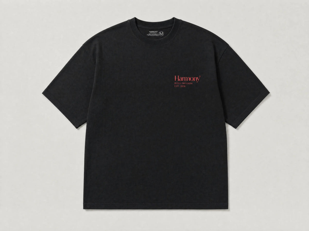 Camiseta Harmony Volatility - Black/Red