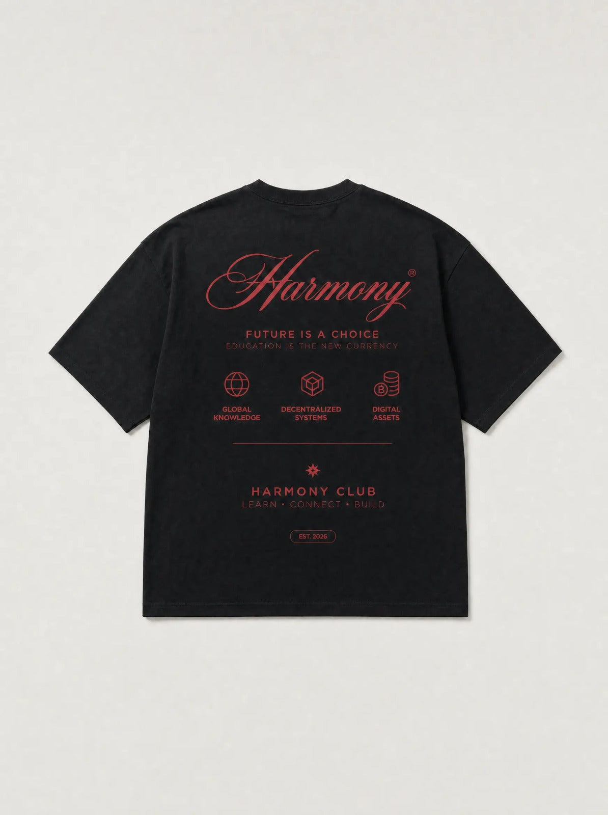 Camiseta Harmony Volatility - Black/Red