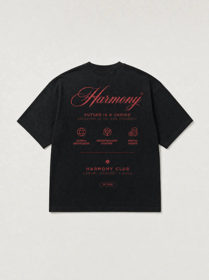 Camiseta Harmony Volatility - Black/Red