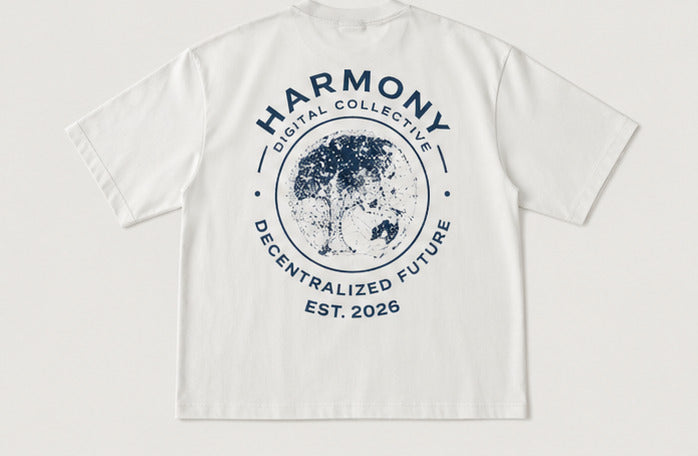 Camiseta Harmony Globe - White/Blue