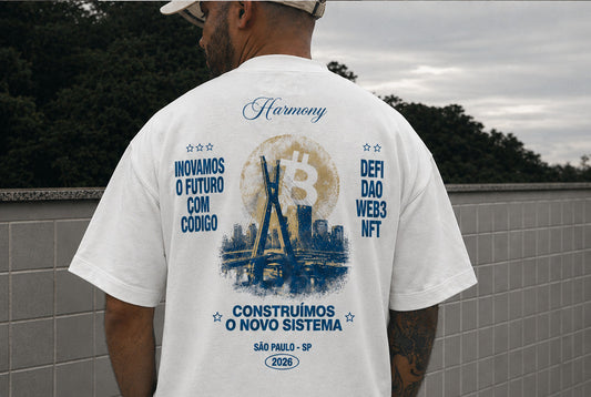 Camiseta Harmony Crypto Moon - White